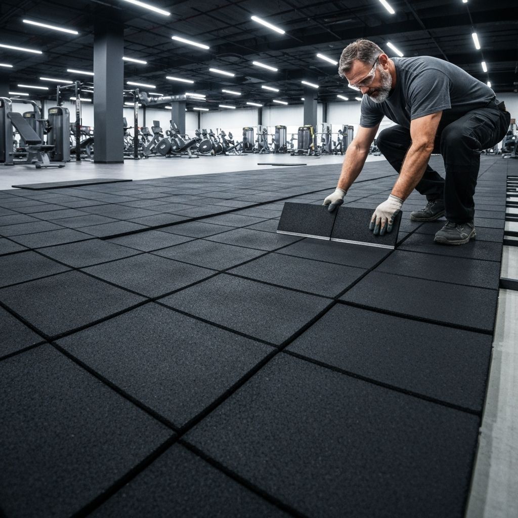 Gym Flooring Installation services by CaliFitness
